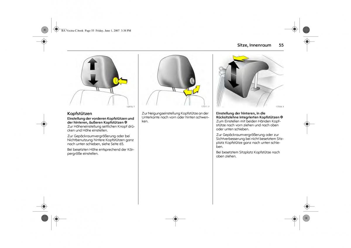 Opel Vectra C Handbuch / page 59