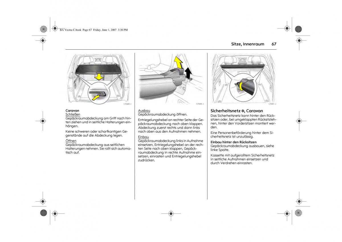 Opel Vectra C Handbuch / page 71