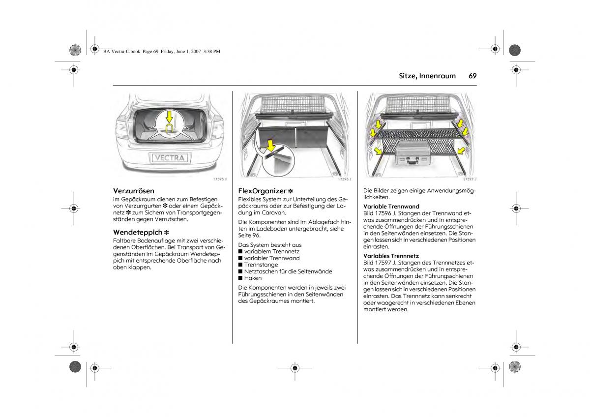 manual  Opel Vectra C Handbuch / page 73