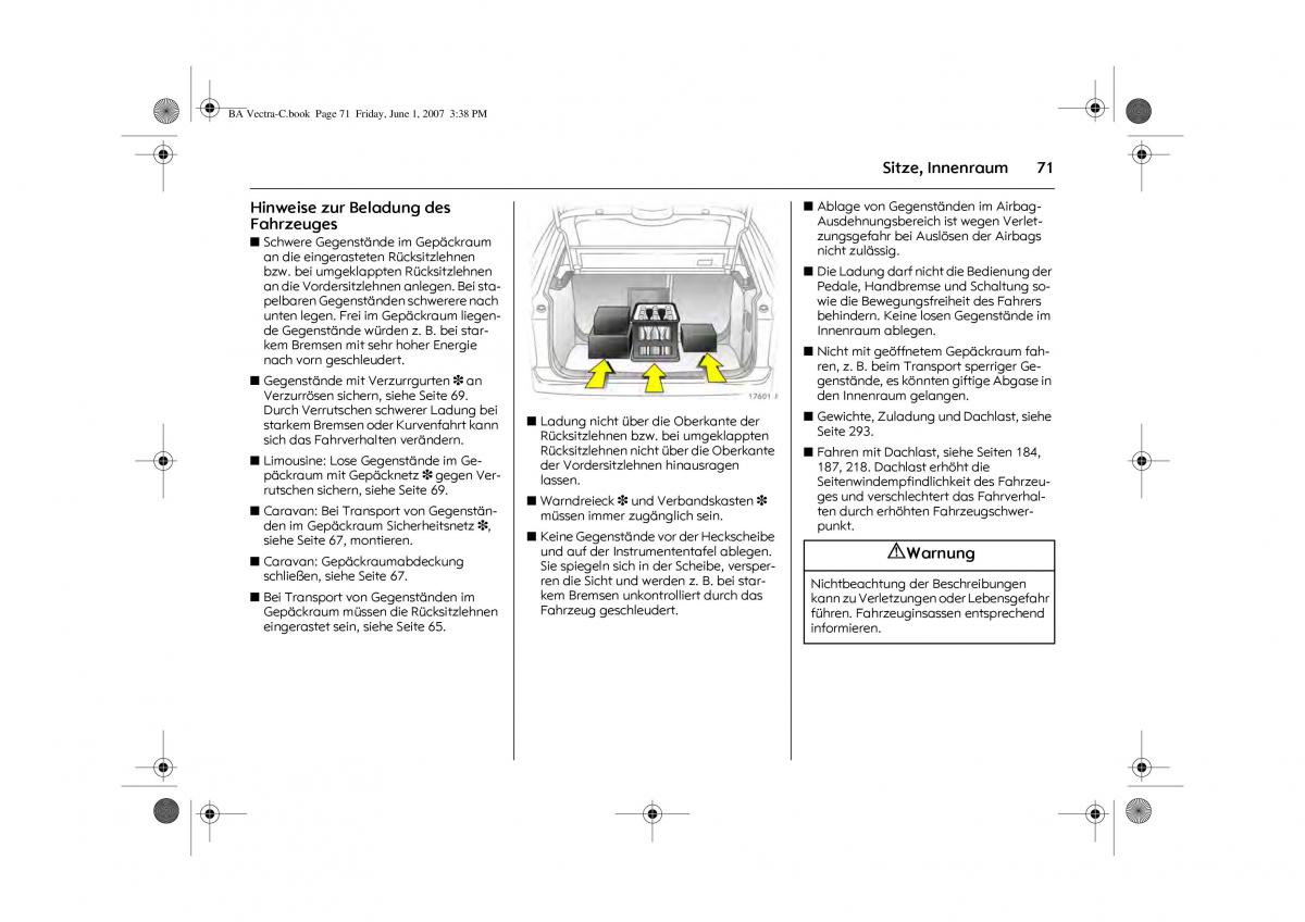 Opel Vectra C Handbuch / page 75