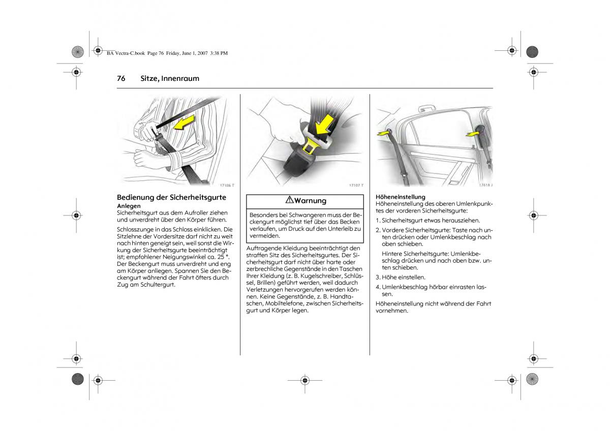 Opel Vectra C Handbuch / page 80