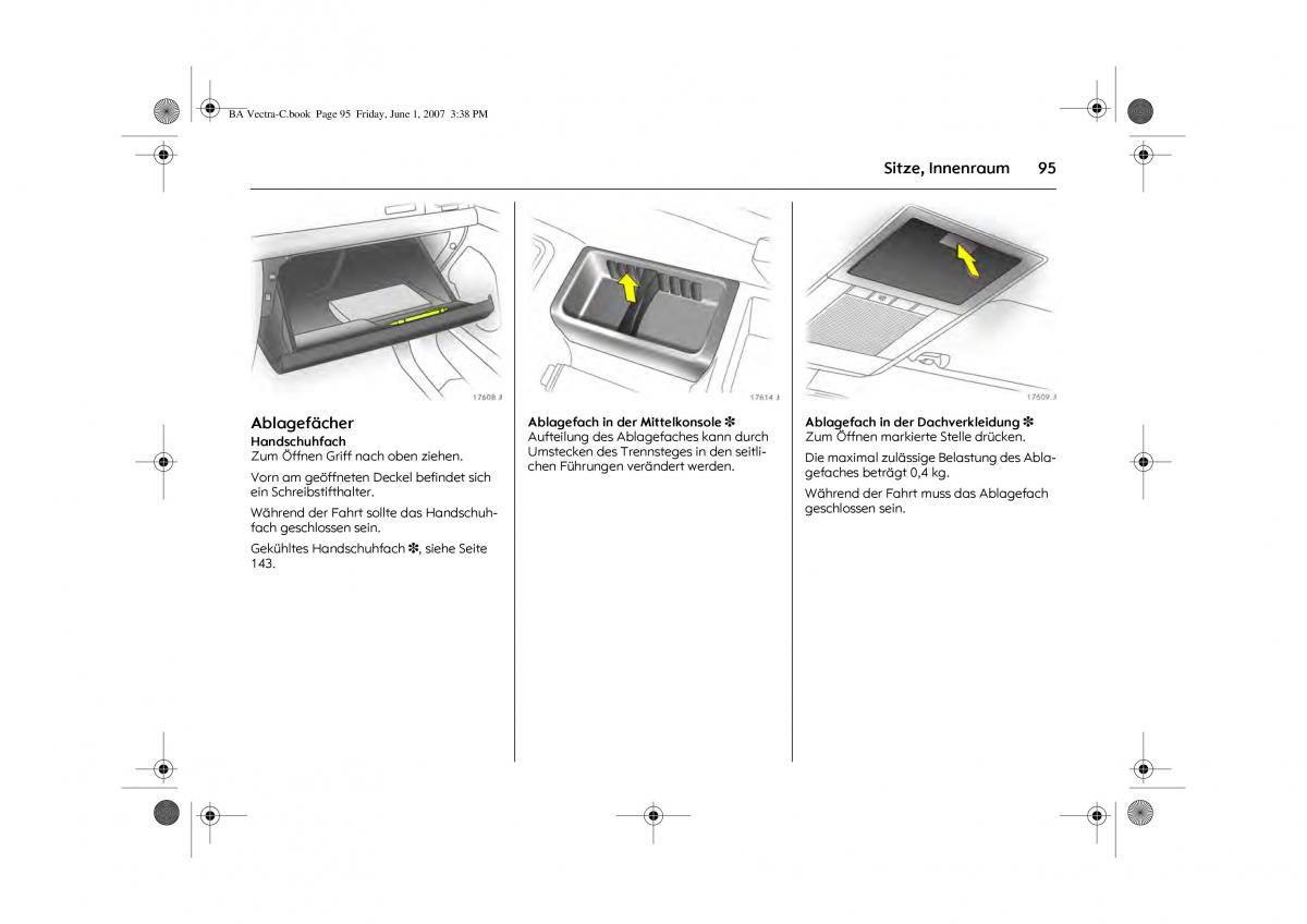 Opel Vectra C Handbuch / page 99