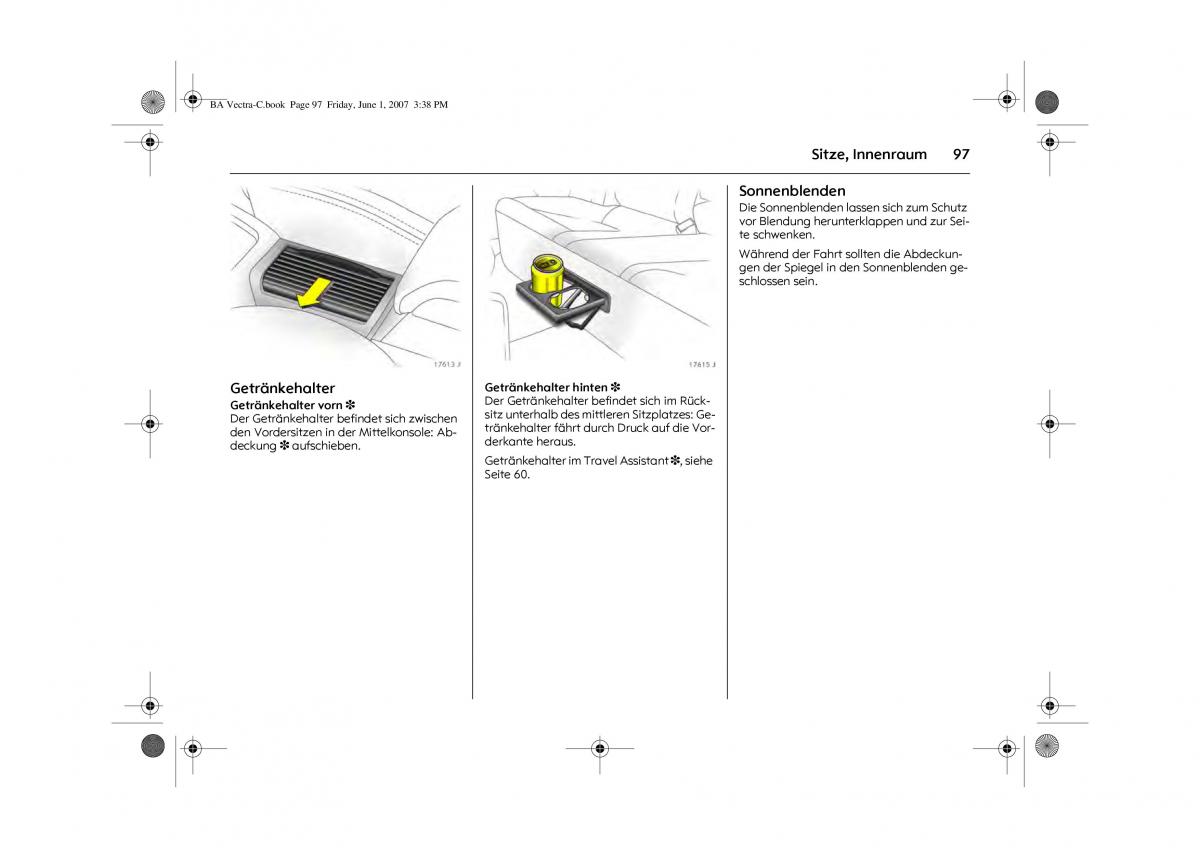 Opel Vectra C Handbuch / page 101