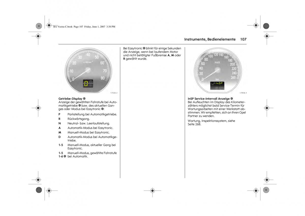 Opel Vectra C Handbuch / page 111