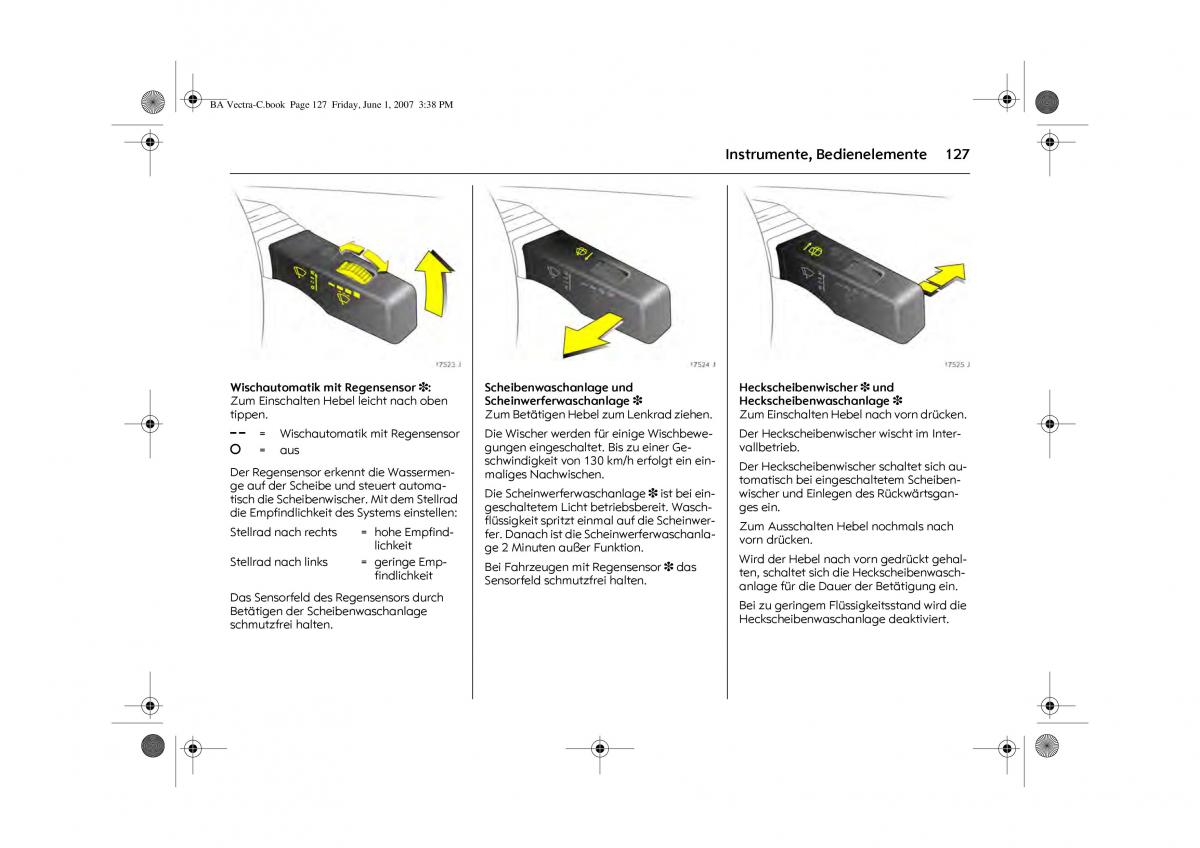 Opel Vectra C Handbuch / page 131