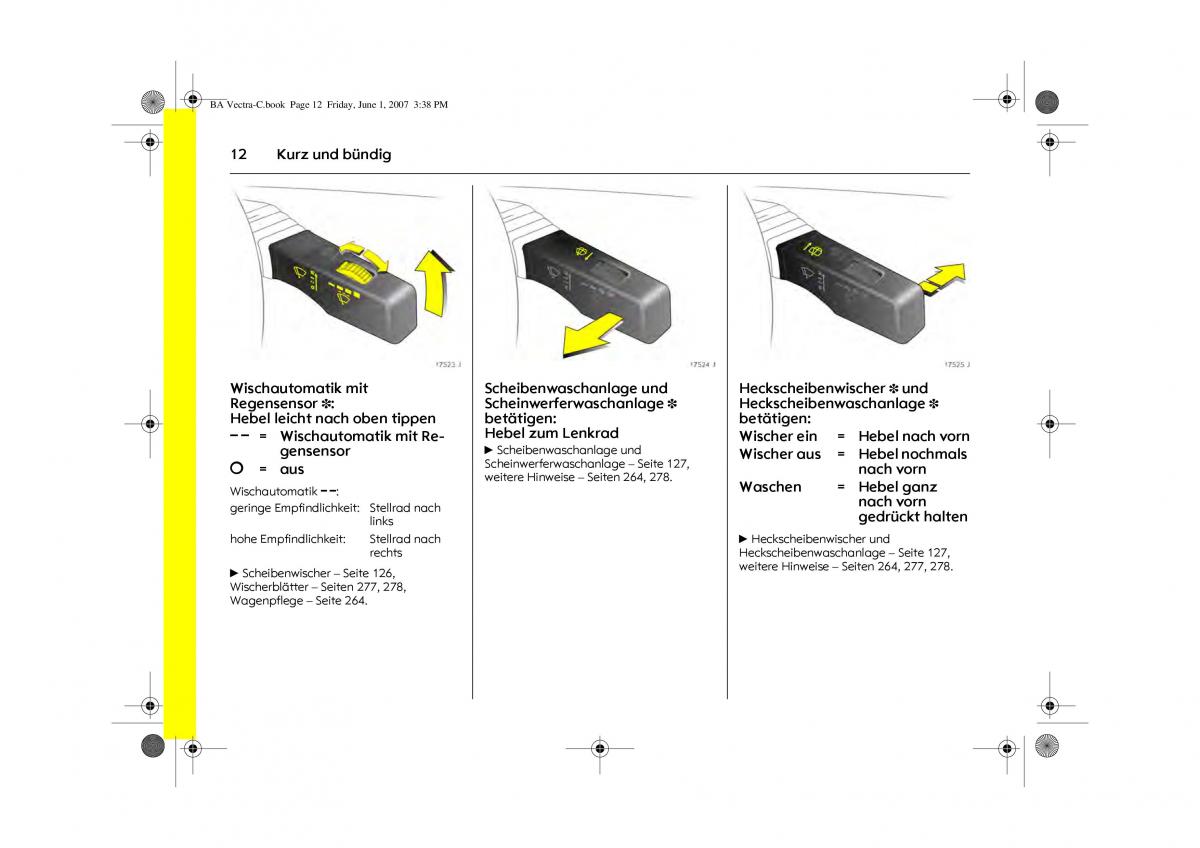 Opel Vectra C Handbuch / page 16