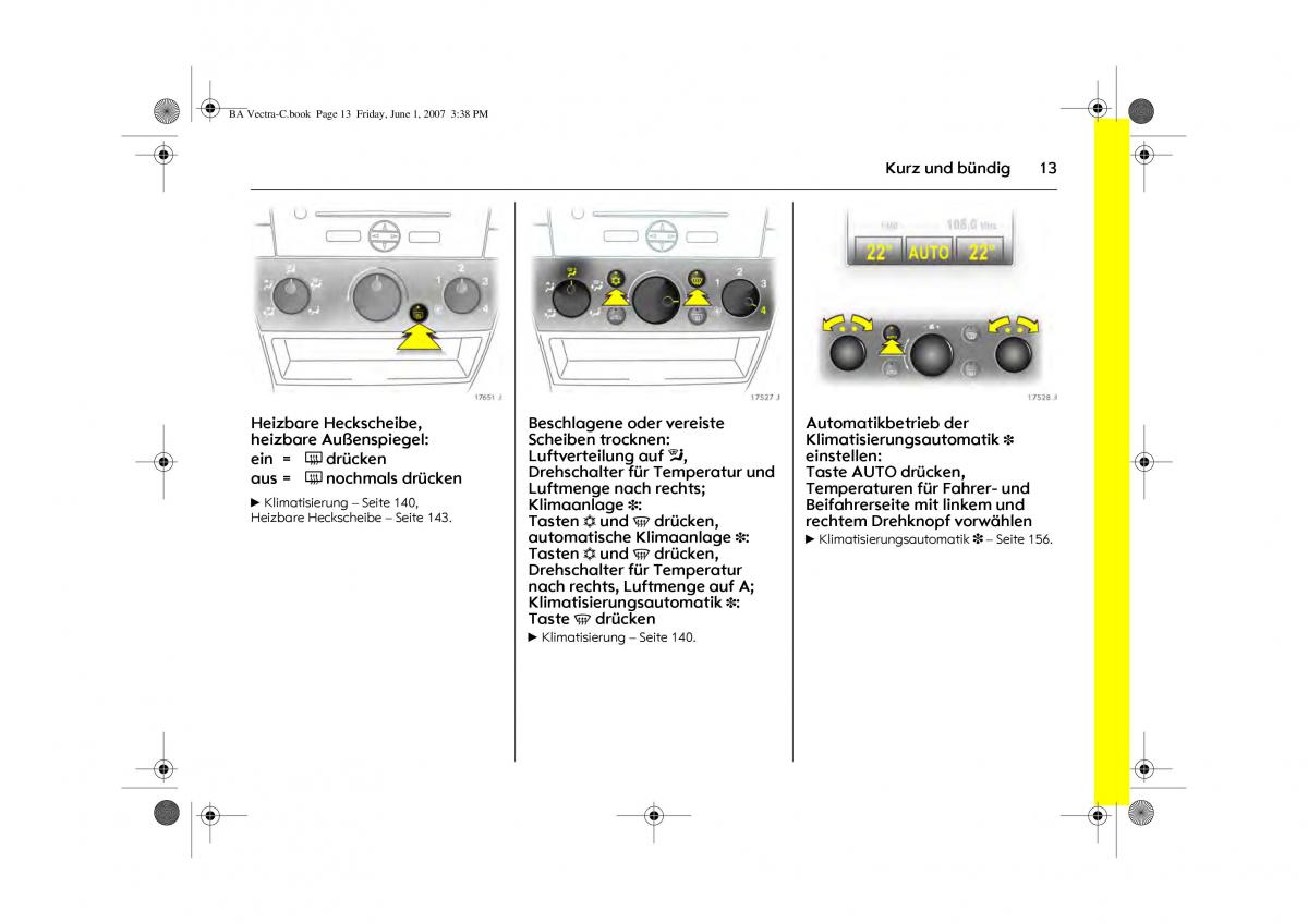 Opel Vectra C Handbuch / page 17