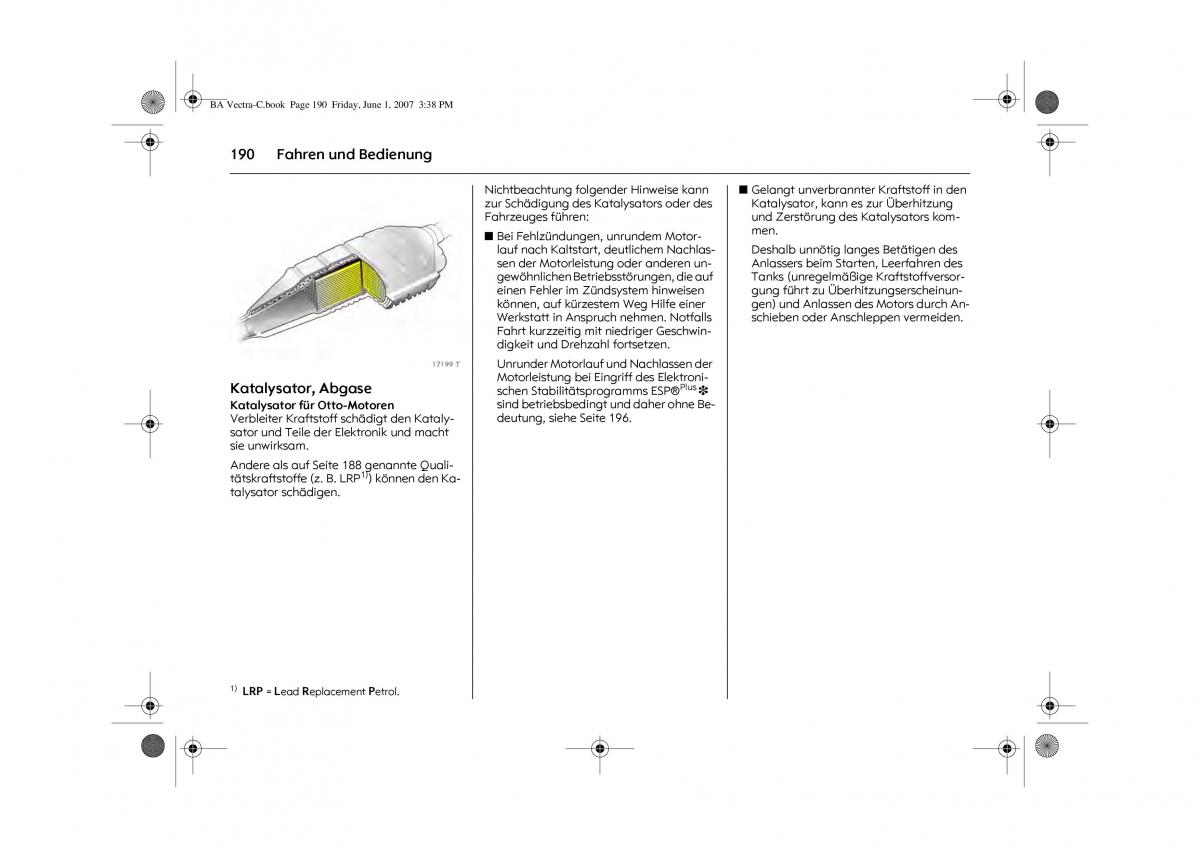 Opel Vectra C Handbuch / page 194