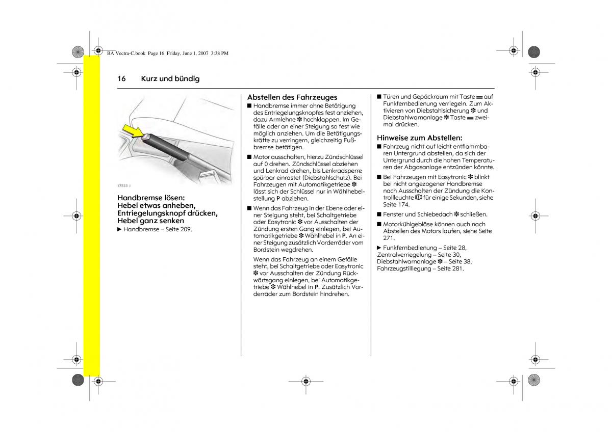 Opel Vectra C Handbuch / page 20