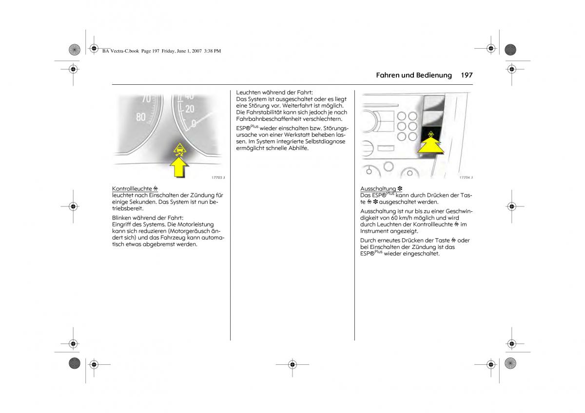 Opel Vectra C Handbuch / page 201