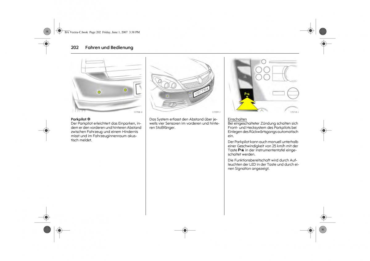 Opel Vectra C Handbuch / page 206