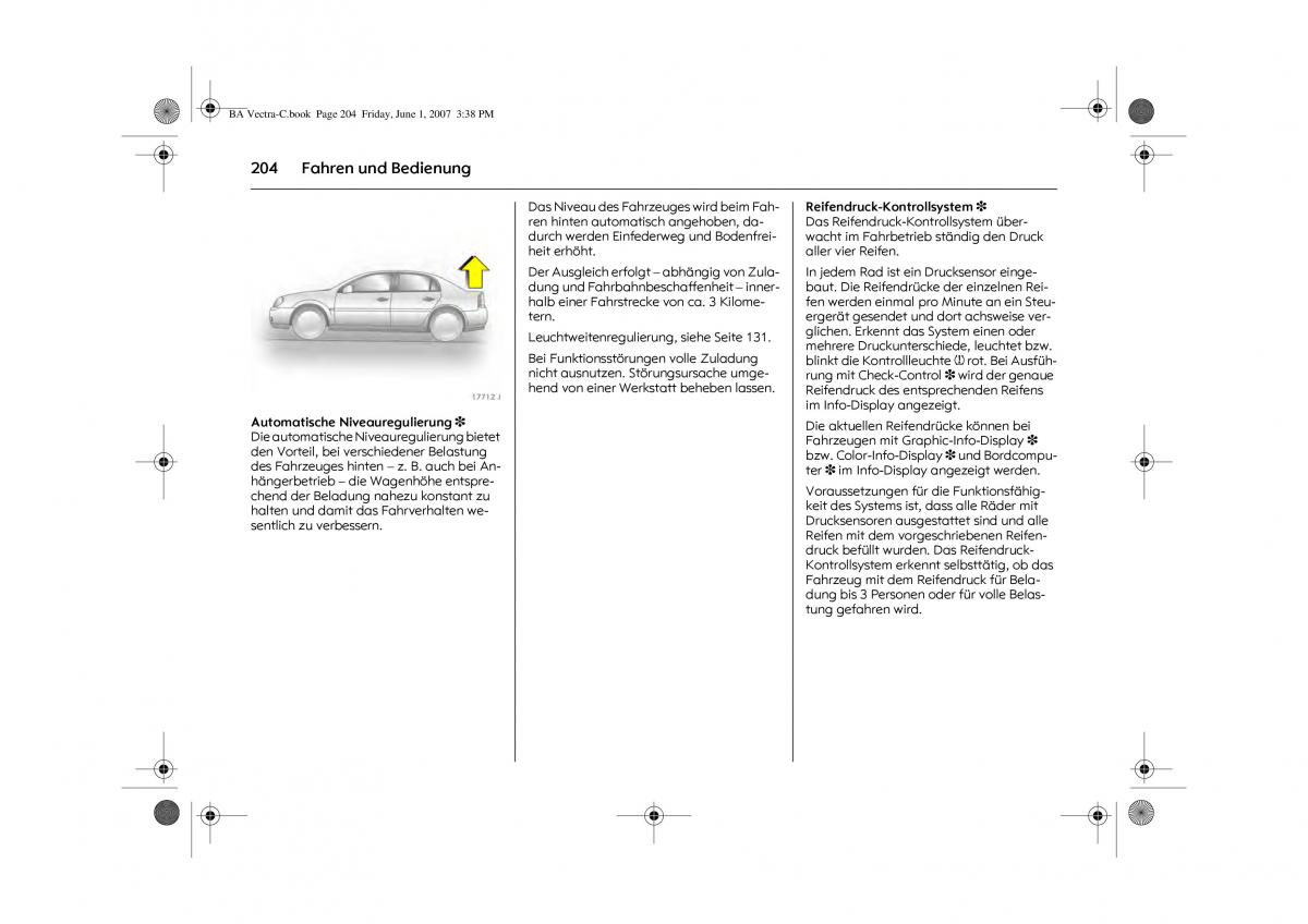 Opel Vectra C Handbuch / page 208