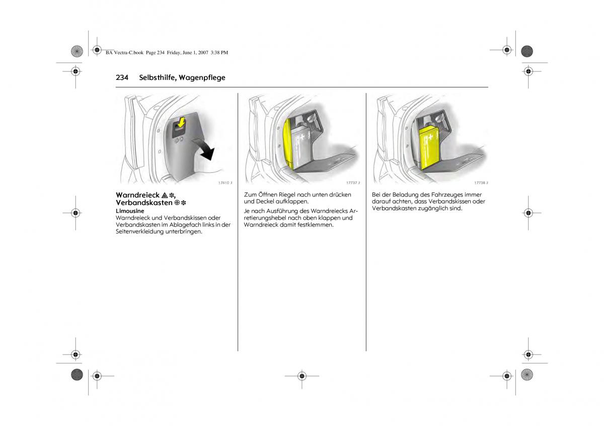 Opel Vectra C Handbuch / page 238