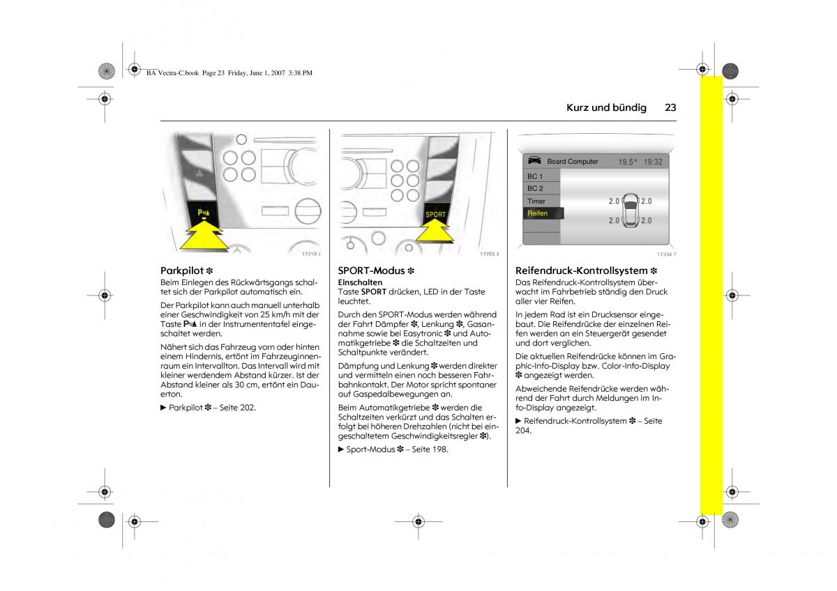 Opel Vectra C Handbuch / page 27