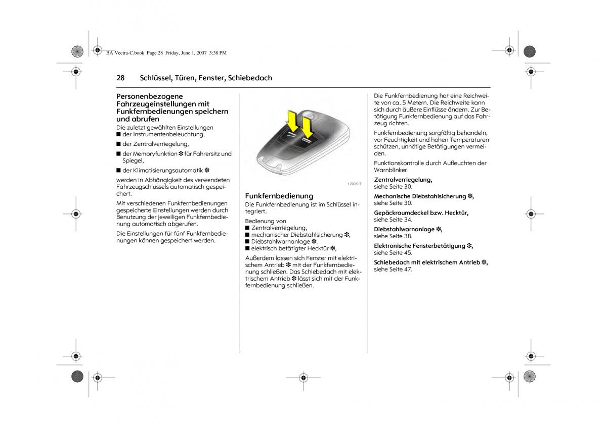 Opel Vectra C Handbuch / page 32