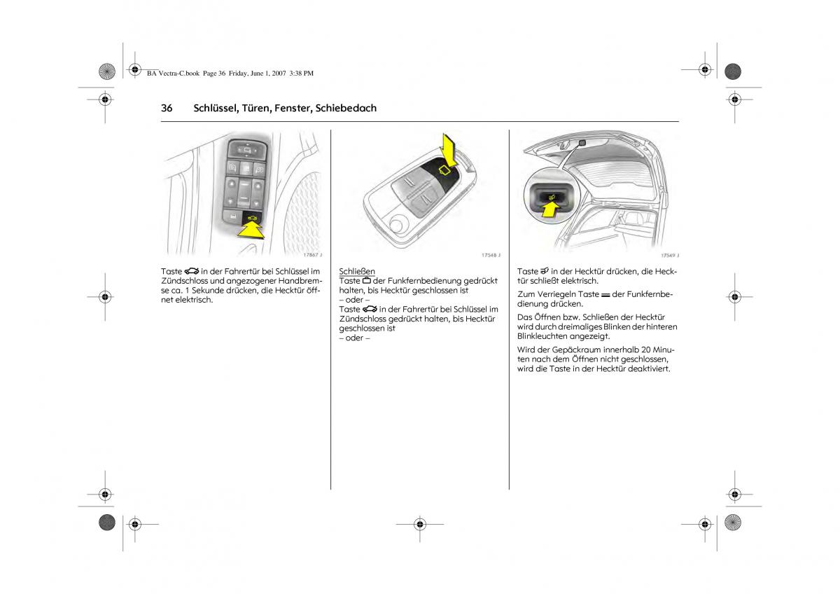 Opel Vectra C Handbuch / page 40