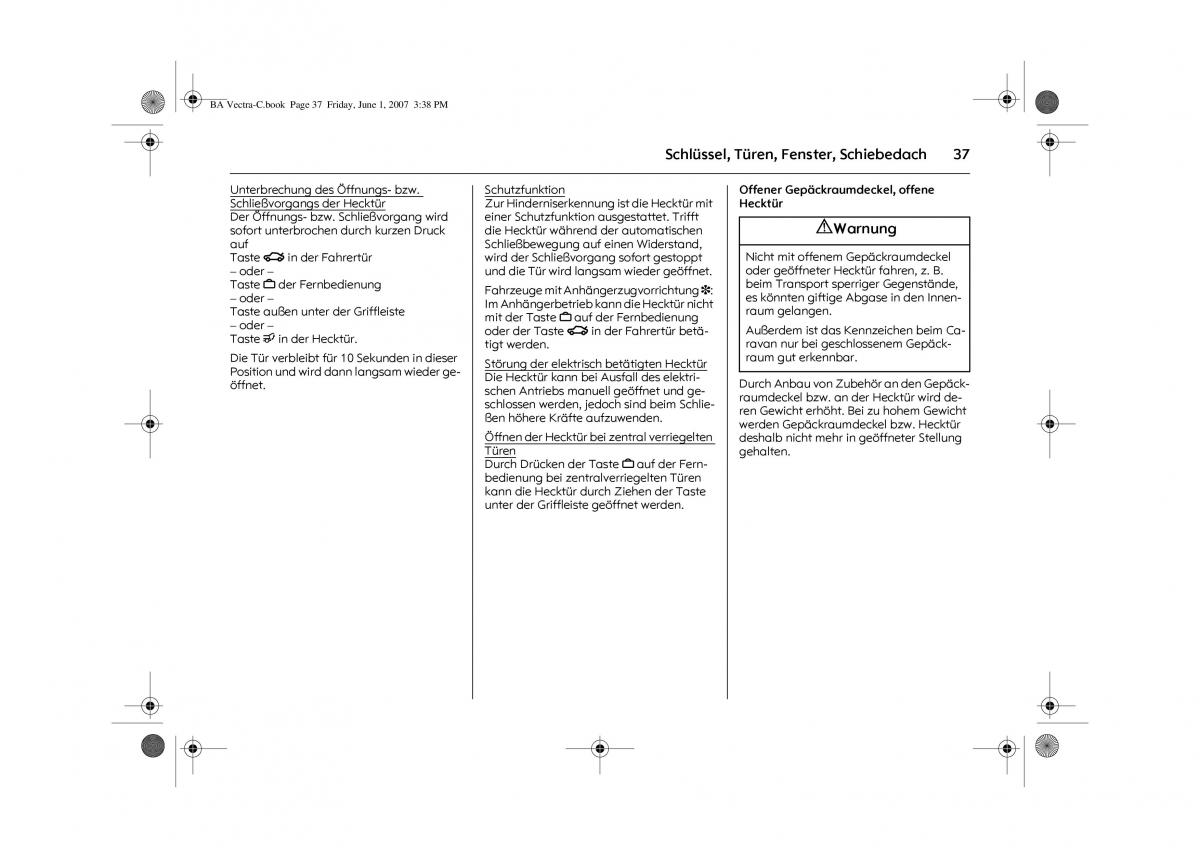 manual  Opel Vectra C Handbuch / page 41