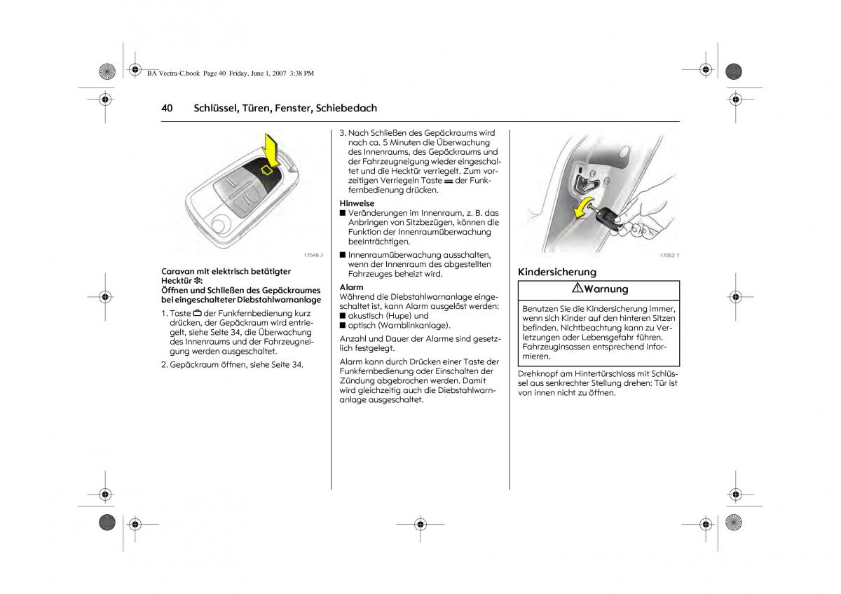 Opel Vectra C Handbuch / page 44