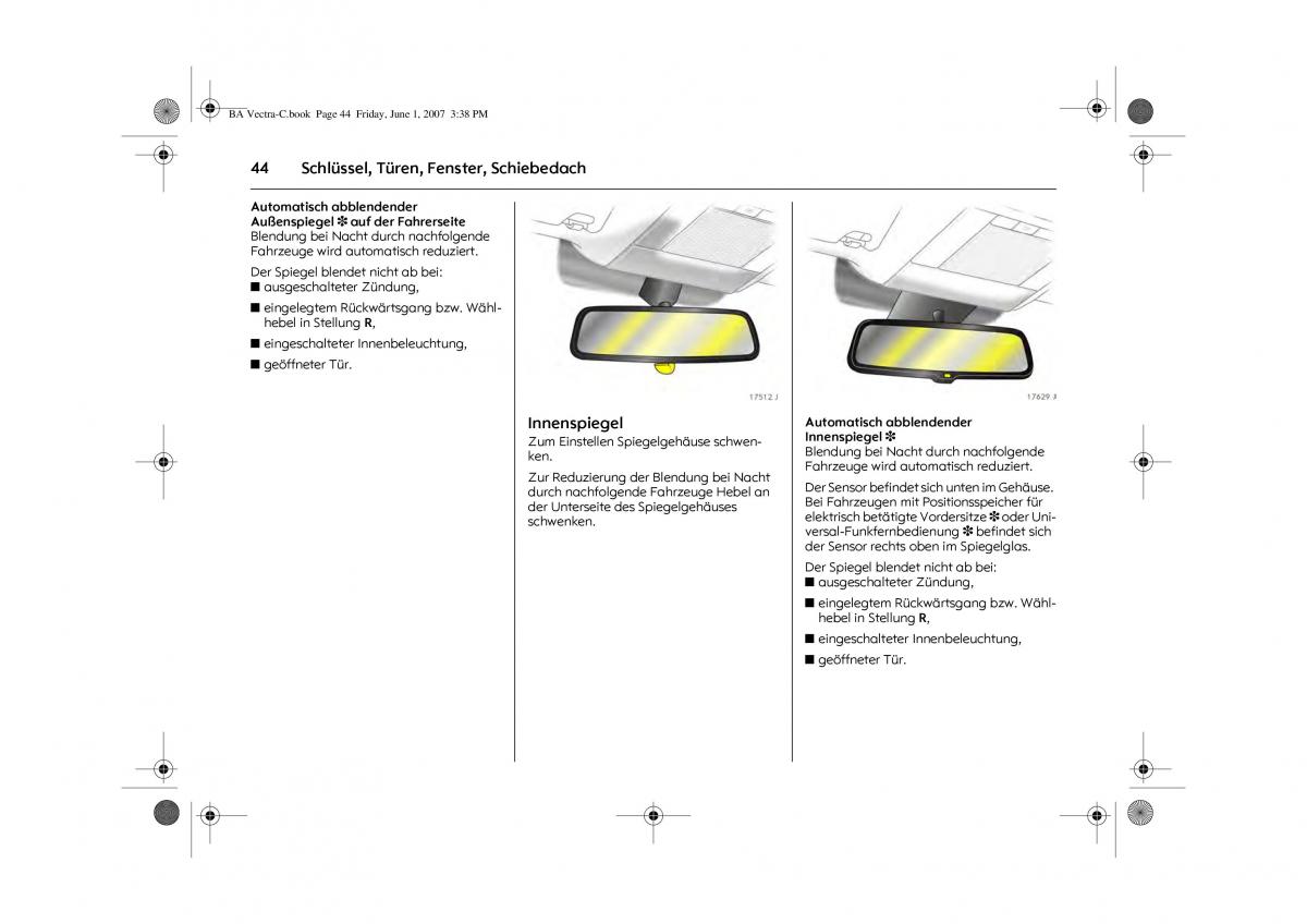 Opel Vectra C Handbuch / page 48