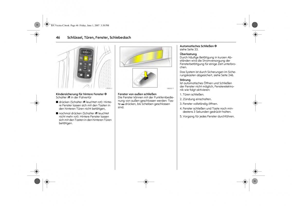 Opel Vectra C Handbuch / page 50