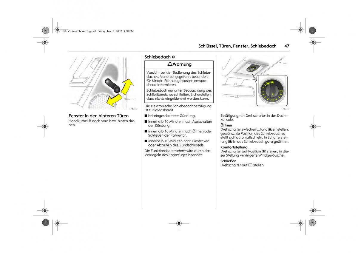 Opel Vectra C Handbuch / page 51