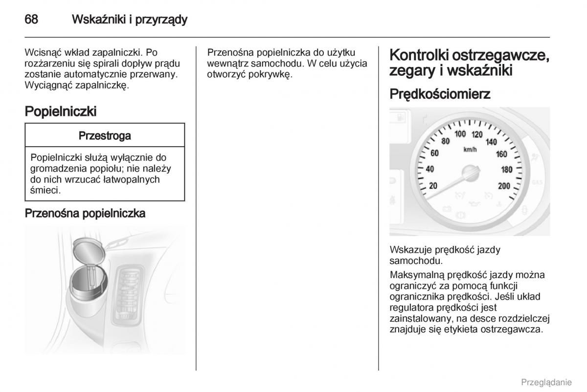 Opel Vivaro I 1 instrukcja obslugi / page 69