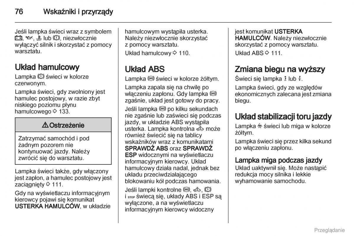 Opel Vivaro I 1 instrukcja obslugi / page 77