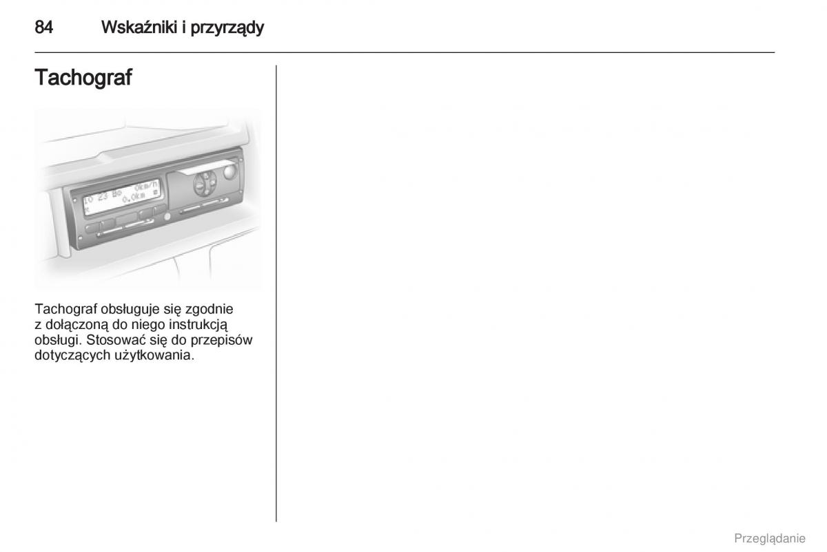 Opel Vivaro I 1 instrukcja obslugi / page 85