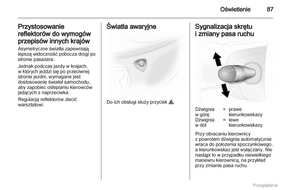 Opel Vivaro I 1 instrukcja obslugi / page 88