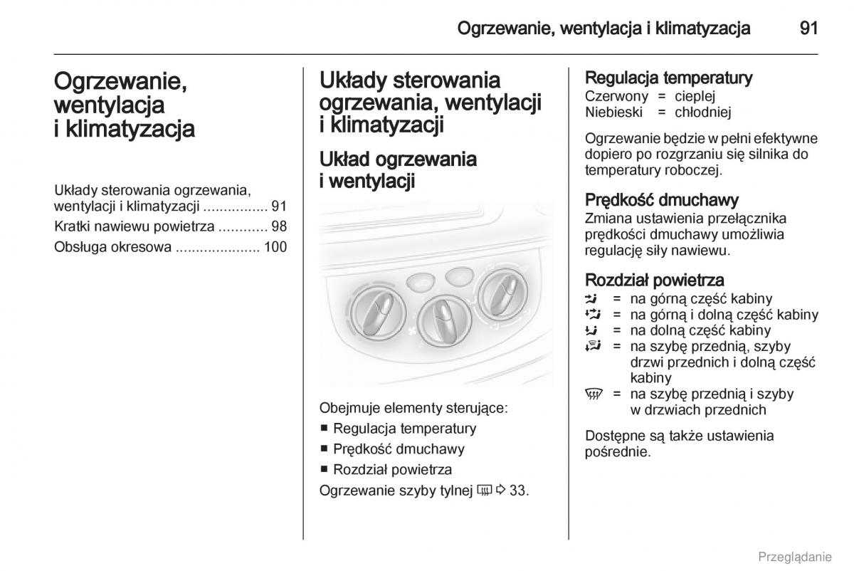 Opel Vivaro I 1 instrukcja obslugi / page 92