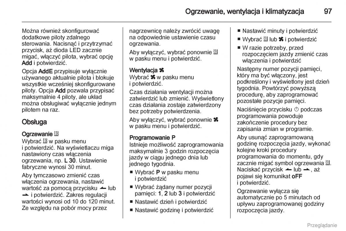 Opel Vivaro I 1 instrukcja obslugi / page 98