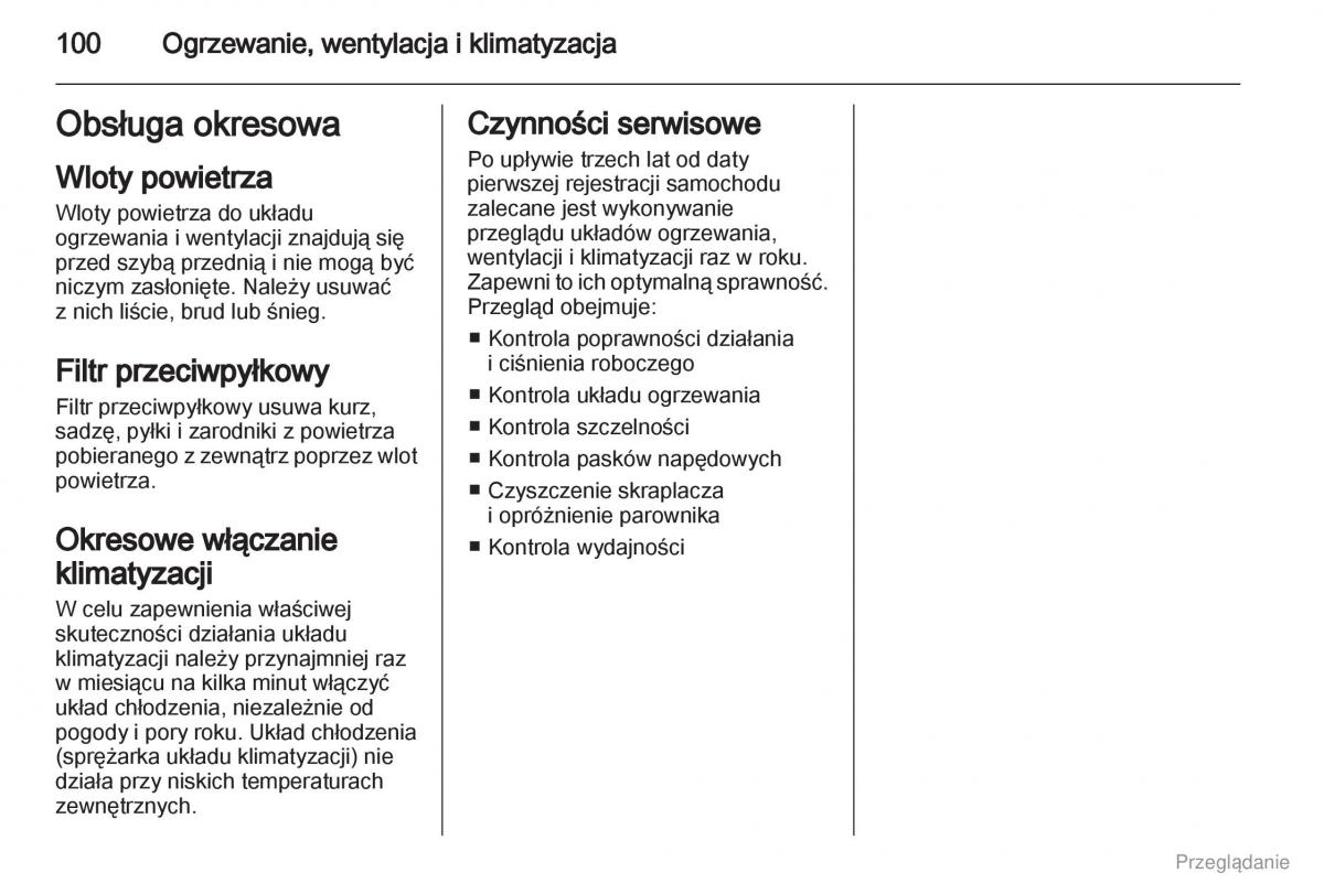 Opel Vivaro I 1 instrukcja obslugi / page 101