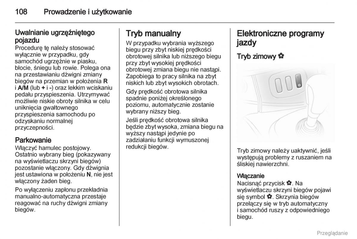 Opel Vivaro I 1 instrukcja obslugi / page 109