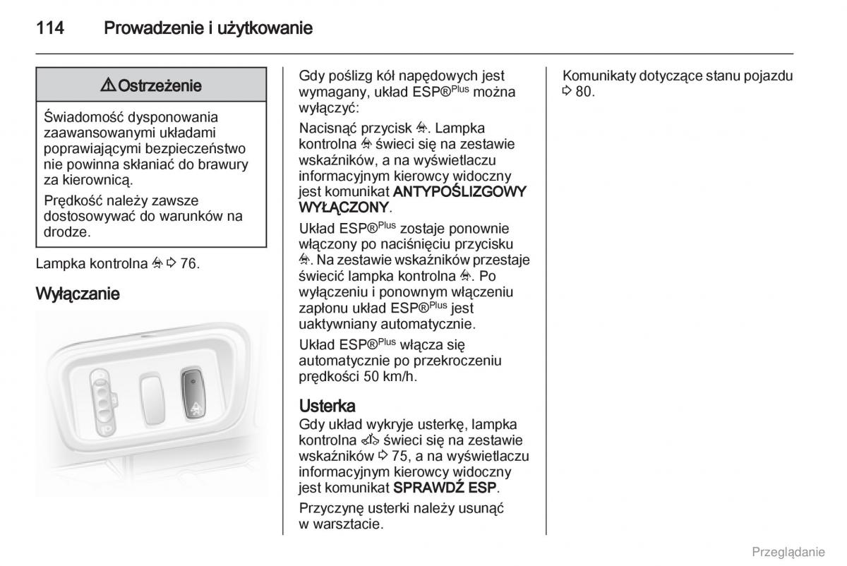 Opel Vivaro I 1 instrukcja obslugi / page 115