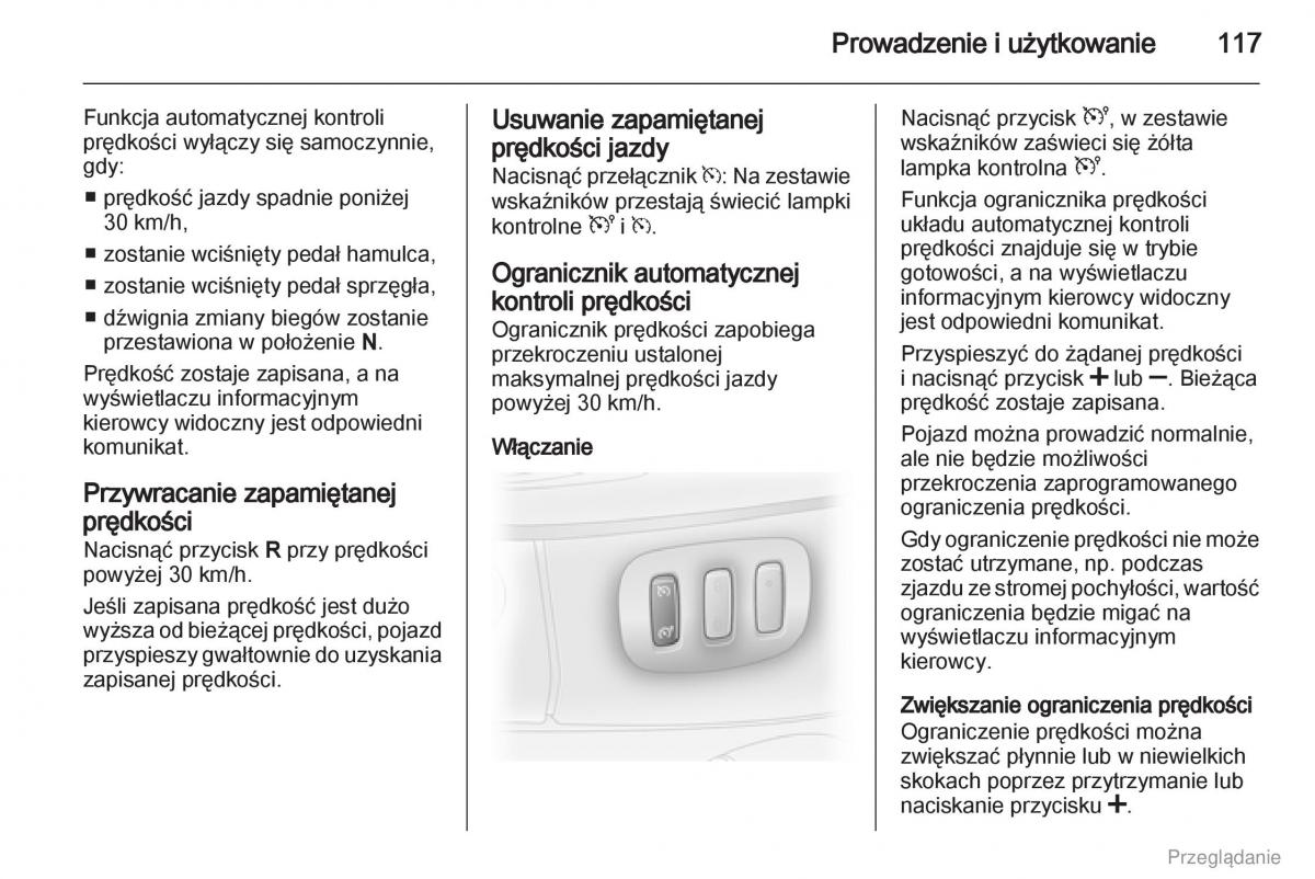 Opel Vivaro I 1 instrukcja obslugi / page 118