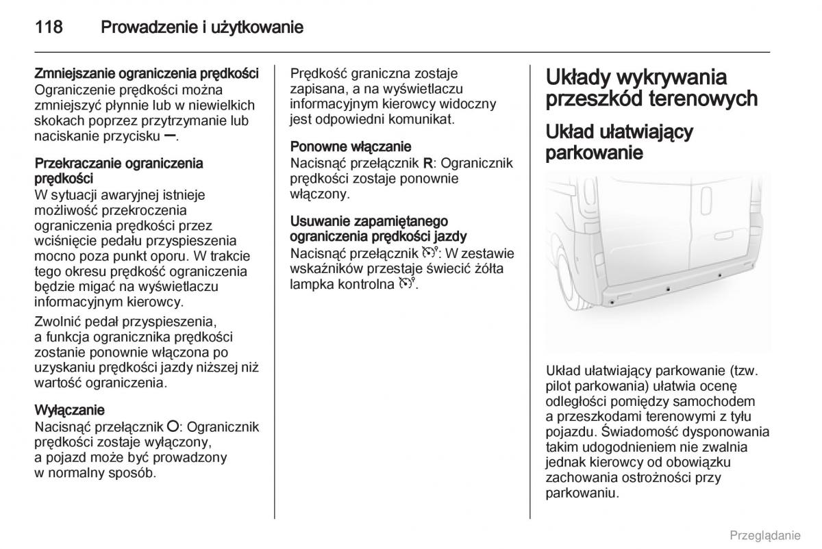 Opel Vivaro I 1 instrukcja obslugi / page 119