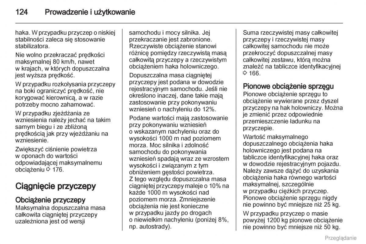 Opel Vivaro I 1 instrukcja obslugi / page 125