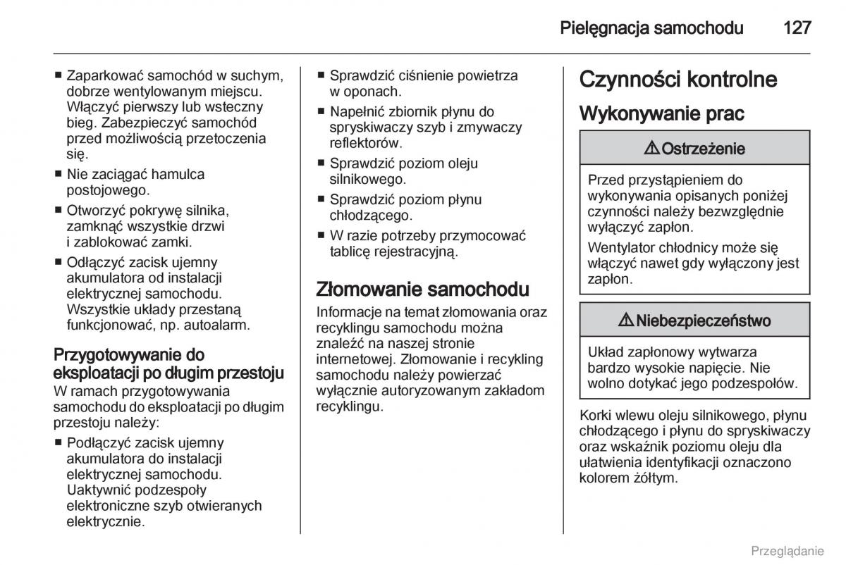 Opel Vivaro I 1 instrukcja obslugi / page 128