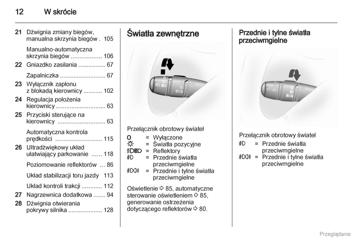 Opel Vivaro I 1 instrukcja obslugi / page 13