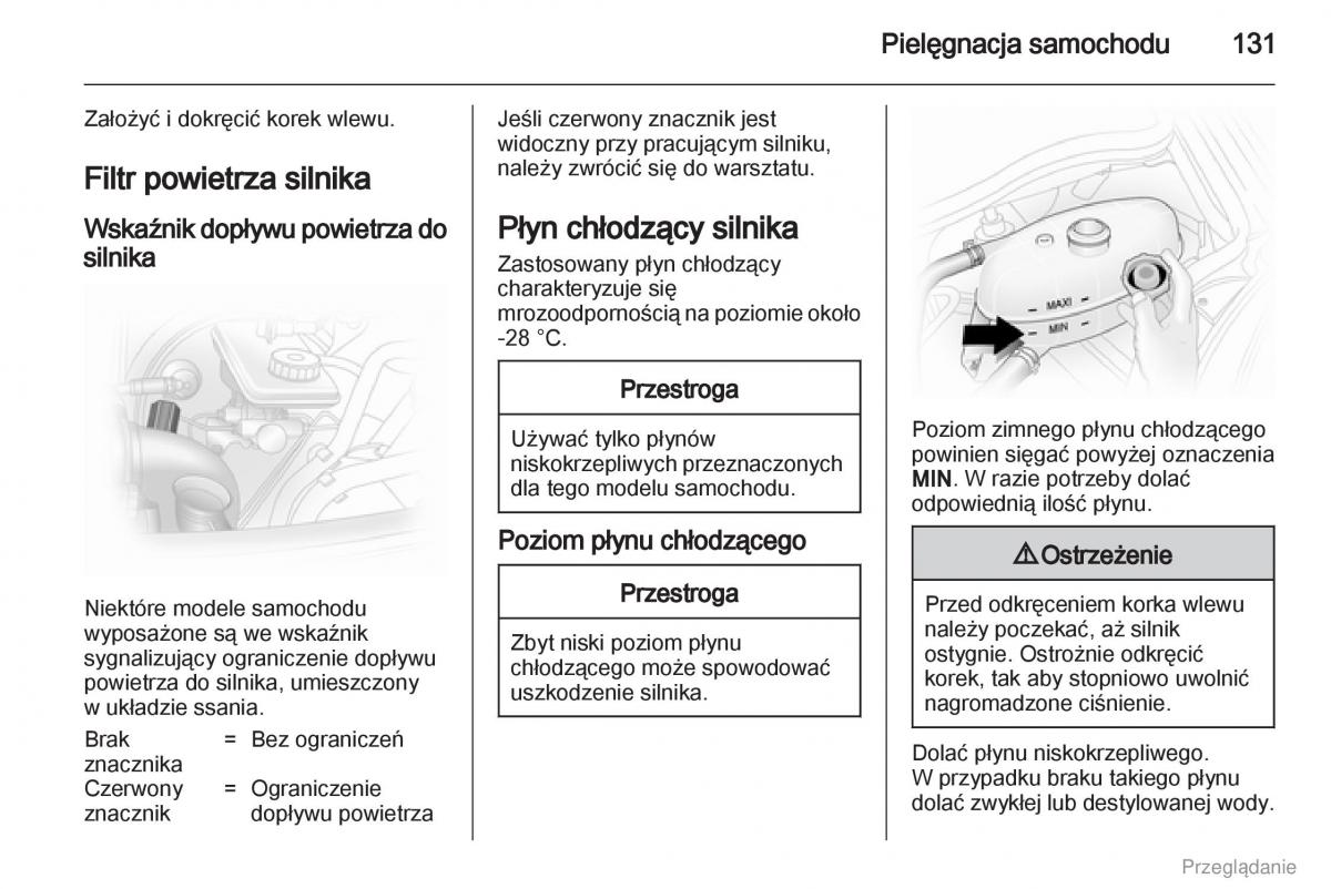 Opel Vivaro I 1 instrukcja obslugi / page 132