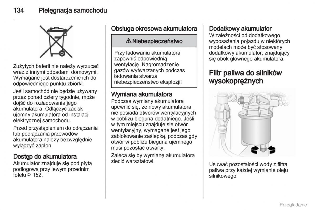 Opel Vivaro I 1 instrukcja obslugi / page 135