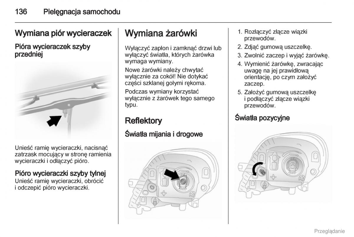 Opel Vivaro I 1 instrukcja obslugi / page 137