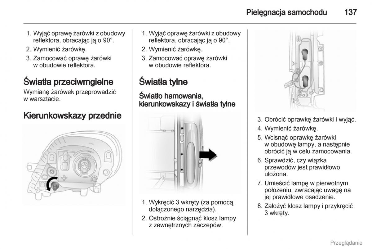 Opel Vivaro I 1 instrukcja obslugi / page 138