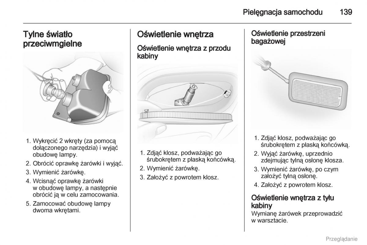 Opel Vivaro I 1 instrukcja obslugi / page 140