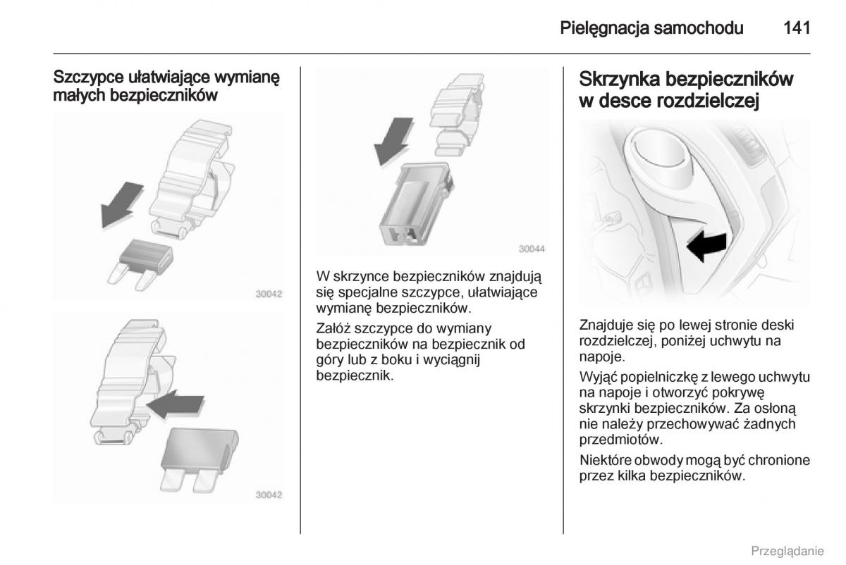 Opel Vivaro I 1 instrukcja obslugi / page 142