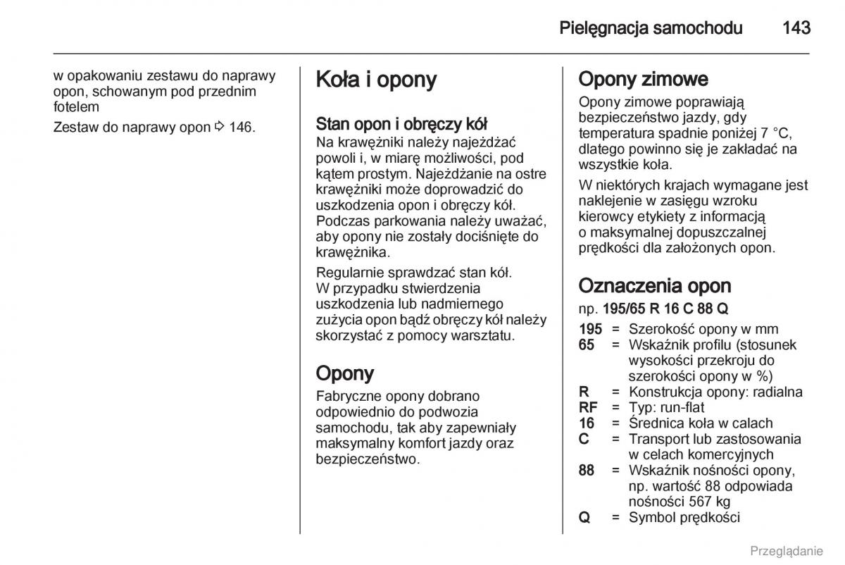 Opel Vivaro I 1 instrukcja obslugi / page 144