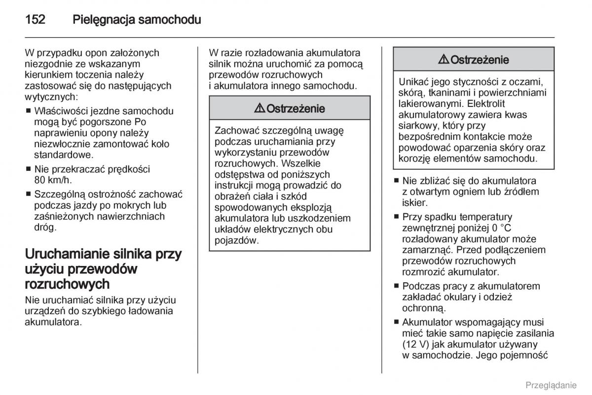 Opel Vivaro I 1 instrukcja obslugi / page 153