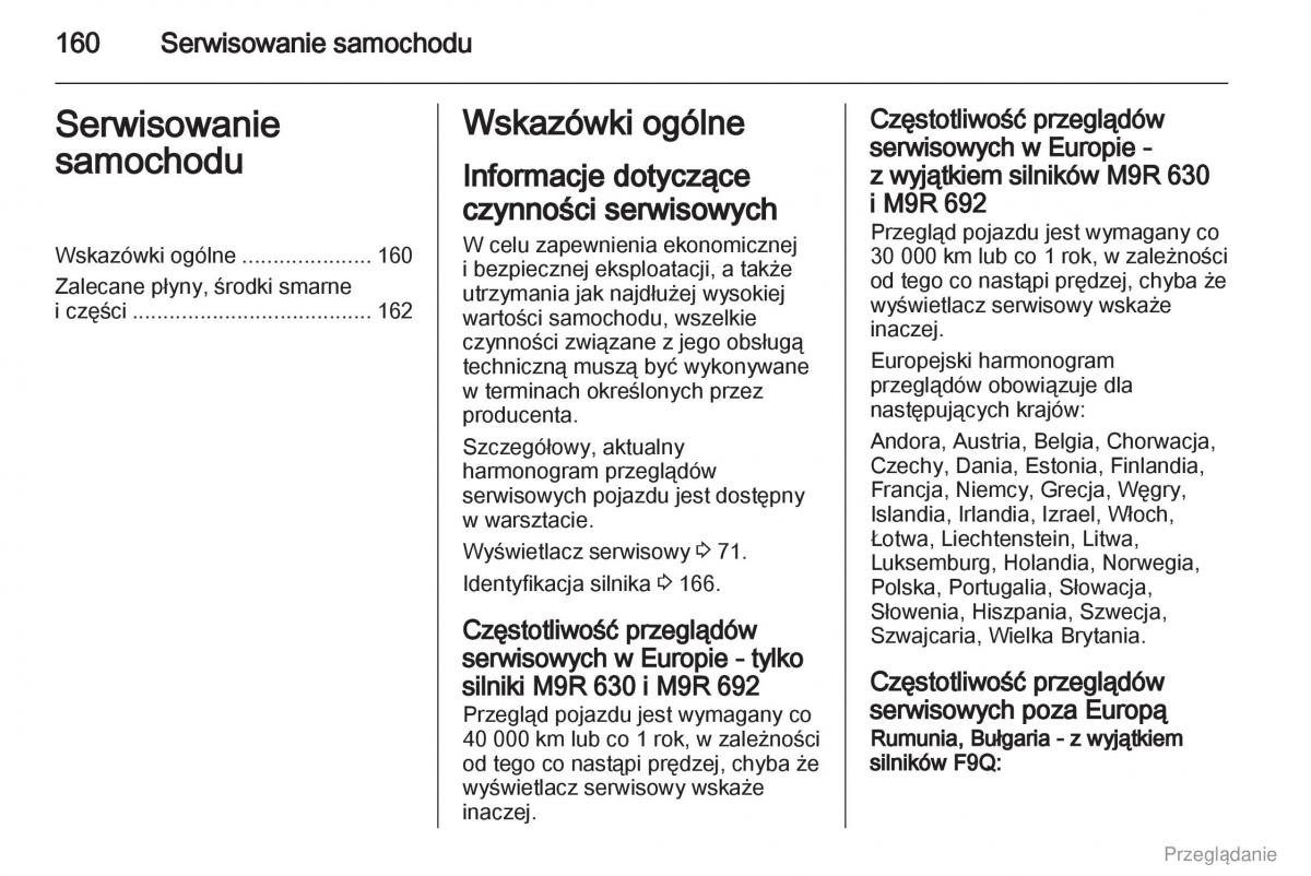 Opel Vivaro I 1 instrukcja obslugi / page 161