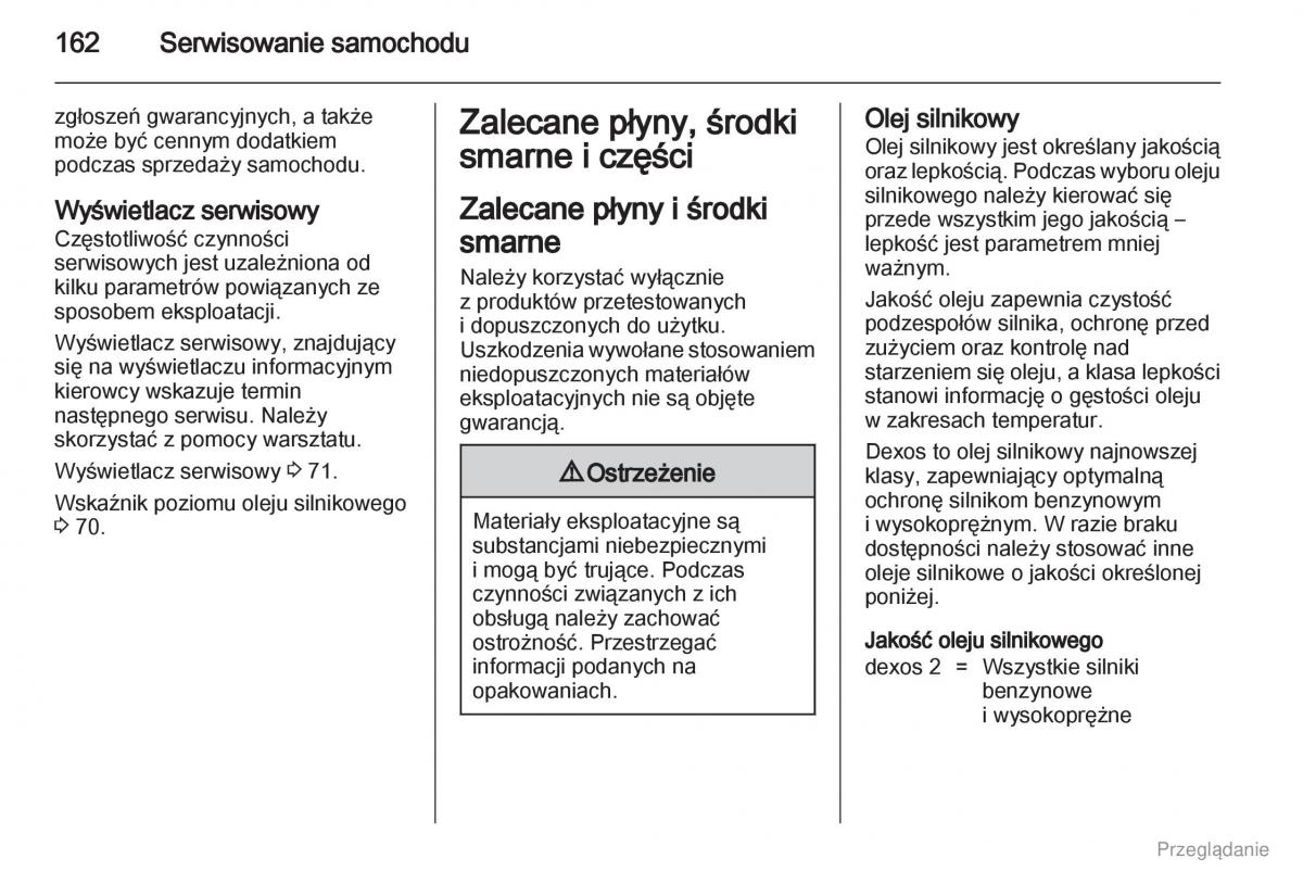 Opel Vivaro I 1 instrukcja obslugi / page 163