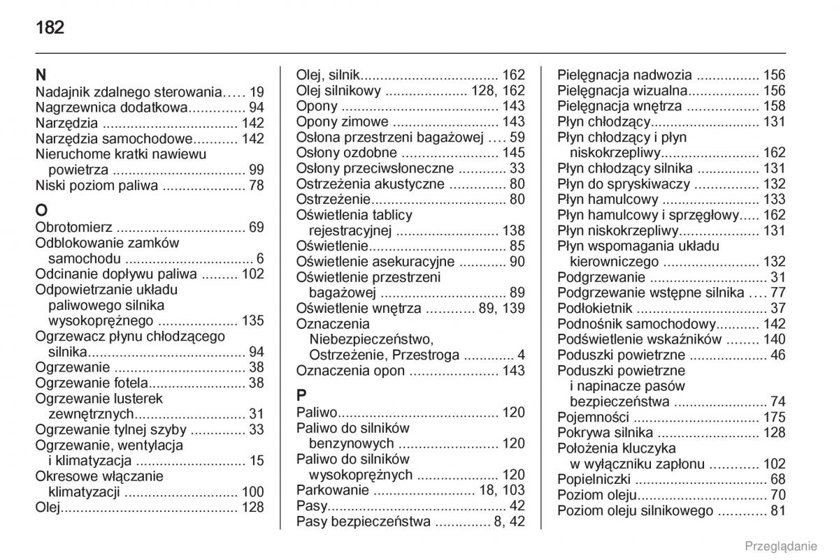 Opel Vivaro I 1 instrukcja obslugi / page 183